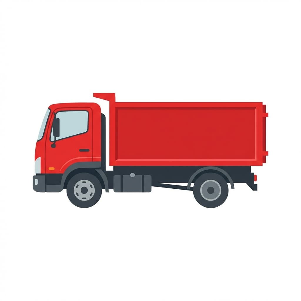 Our Big Red Junk Removal Truck